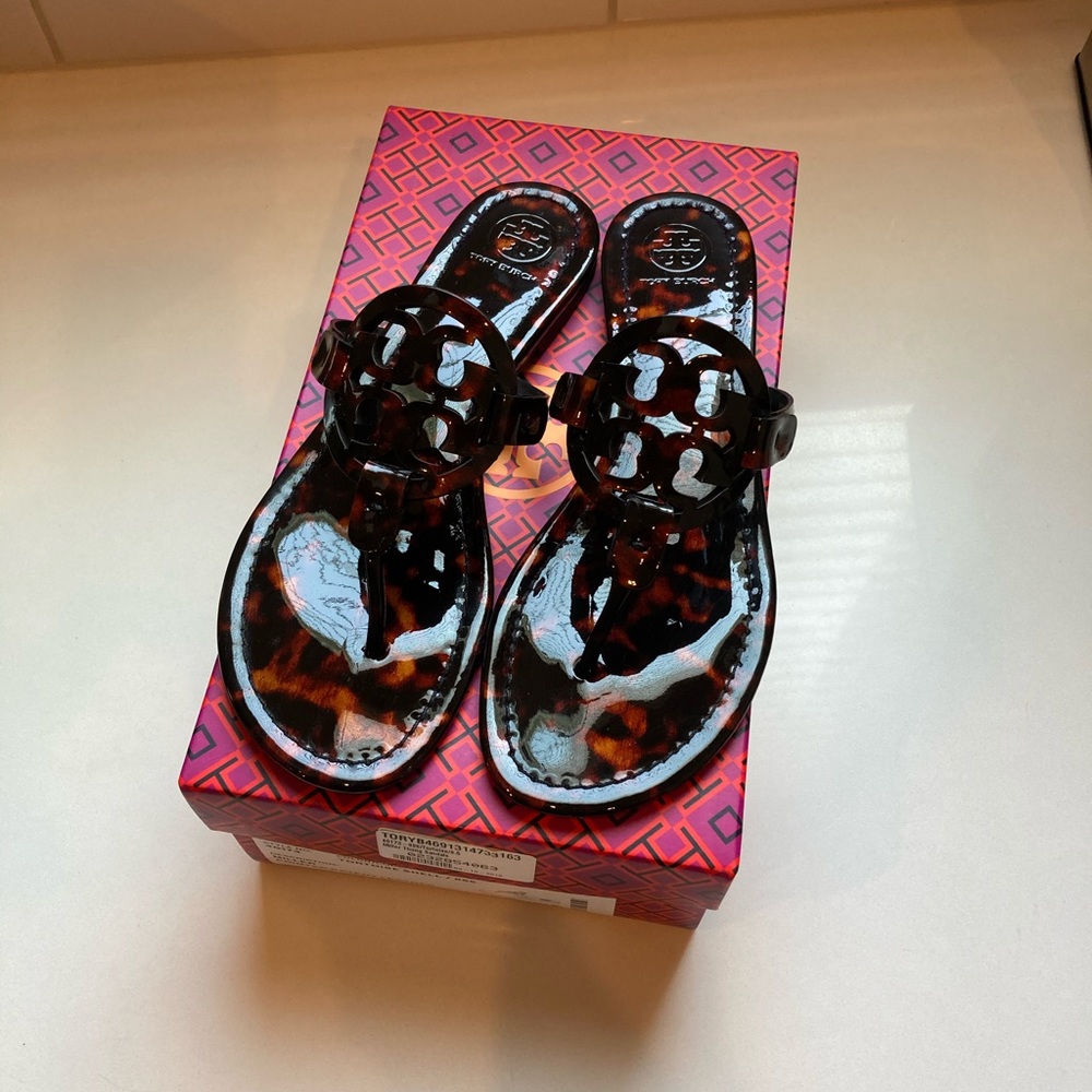 Tory Burch Miller Tortoise Sandals
